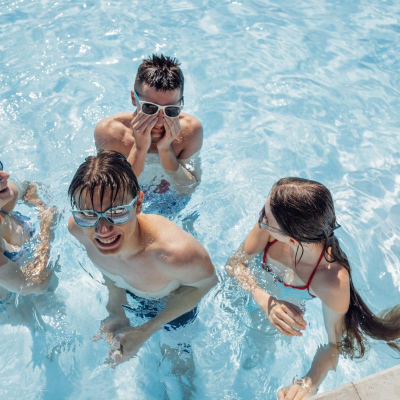 kids swimming Aquazul pool cleaners in Las Vegas