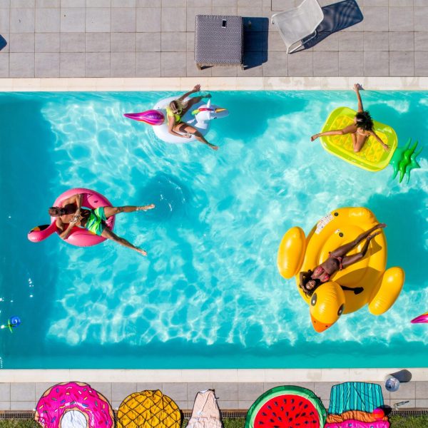 Friends Swimming Aquazul pool service in las vegas