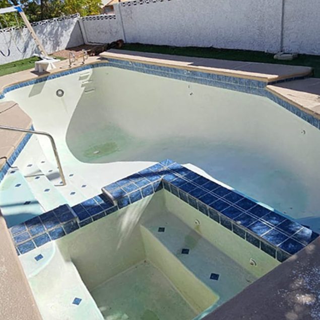 Green Pool Cleaned Aquazul pool cleaners in Las Vegas